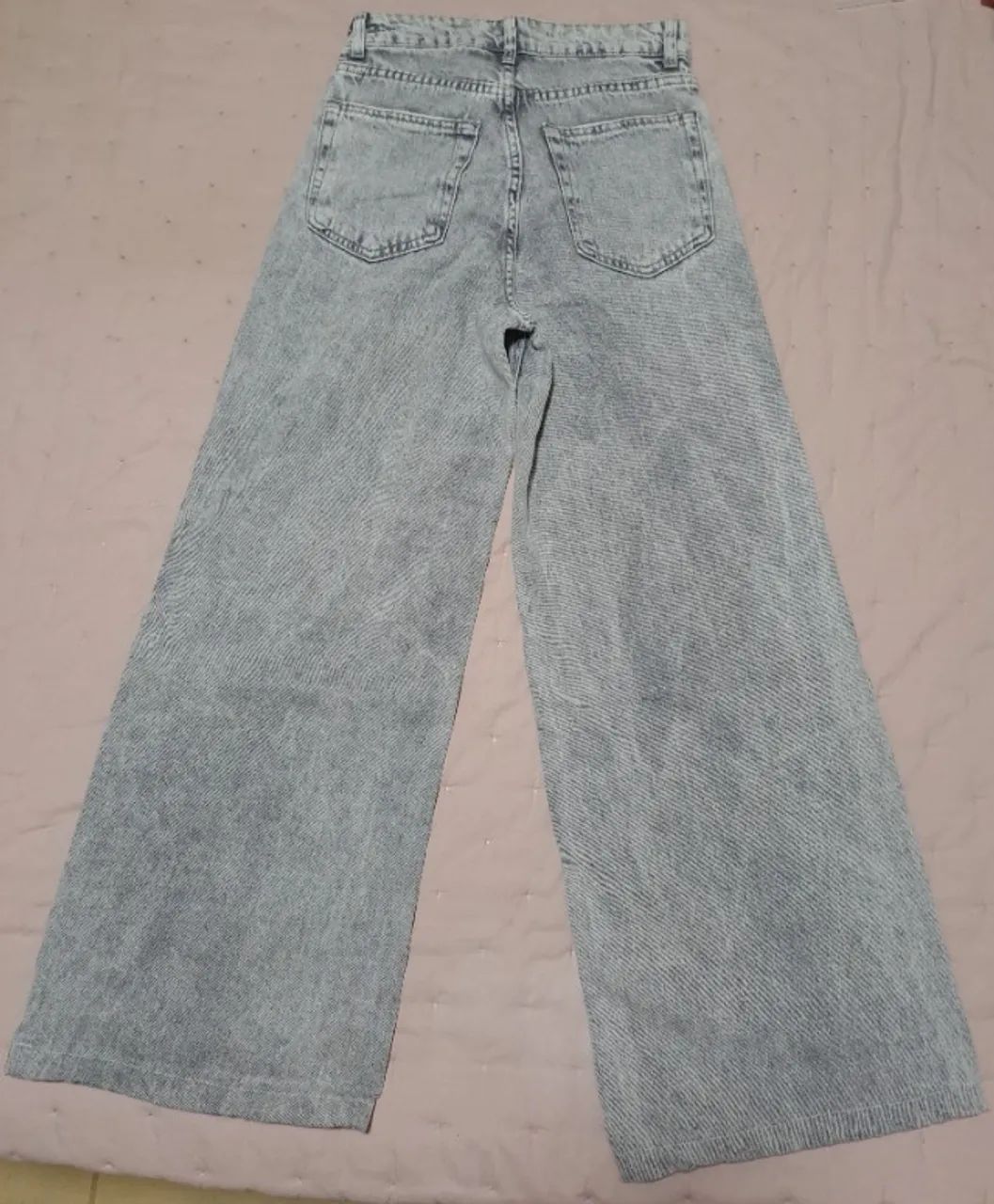Calça jeans CEA 34 cinza semi nova - Foto 3