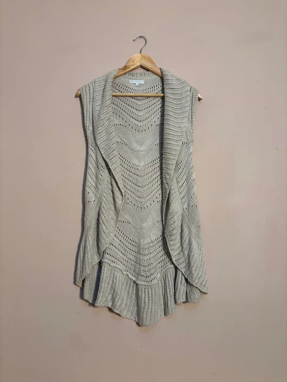 Colete de tricô da Lelis Blanc off white 