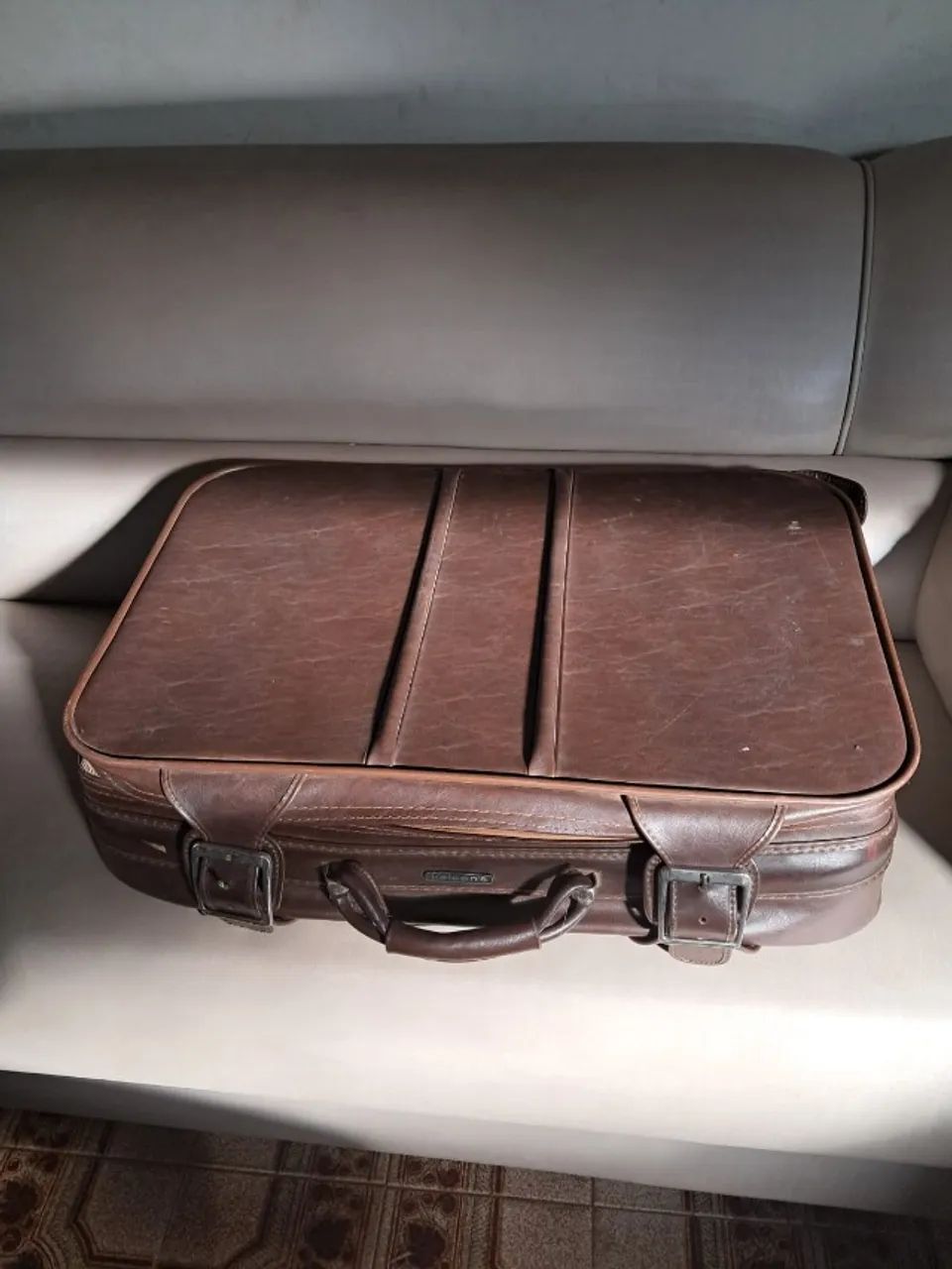 Mala de couro Kelson´s antiga vintage anos 60 e 70