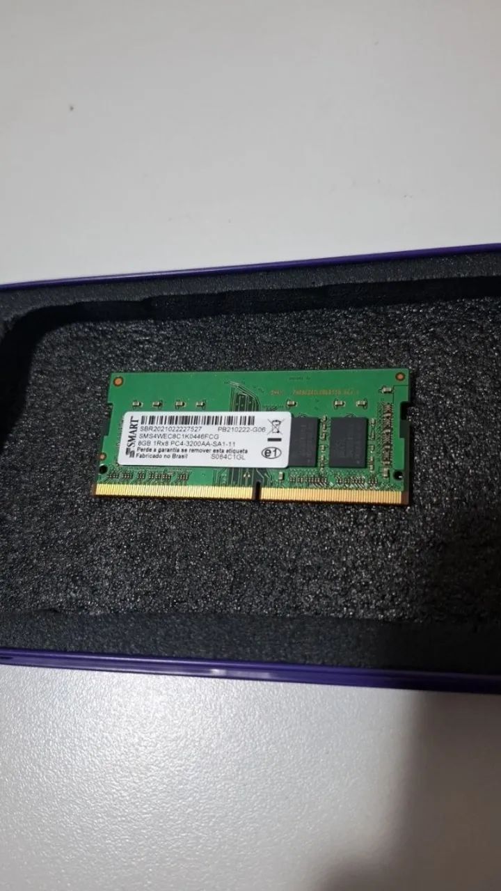 Memória RAM Notebook 8GB DDR4 3200MHz Smart Original - Foto 3
