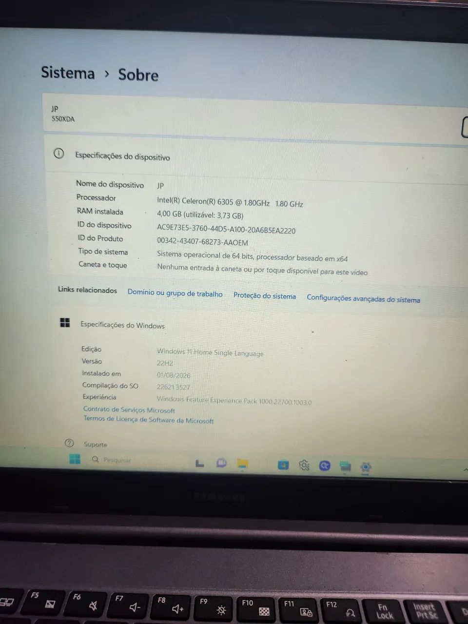 NOTEBOOK SAMSUNG NP 550XDA - Foto 4