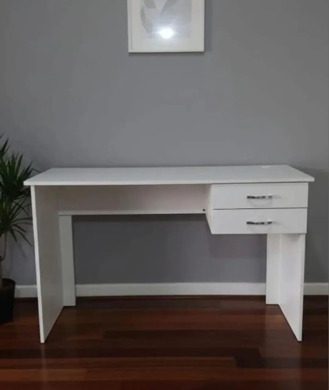 Mesa robusta com 2 gavetas frete grátis 