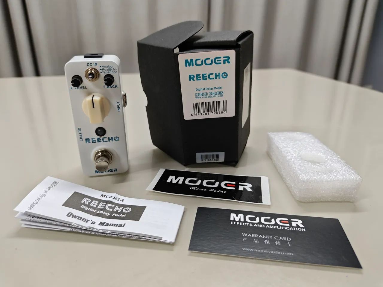 Mini Pedal de Guitarra Mooer Reecho Digital Delay ZERO NA CAIXA - Foto 2