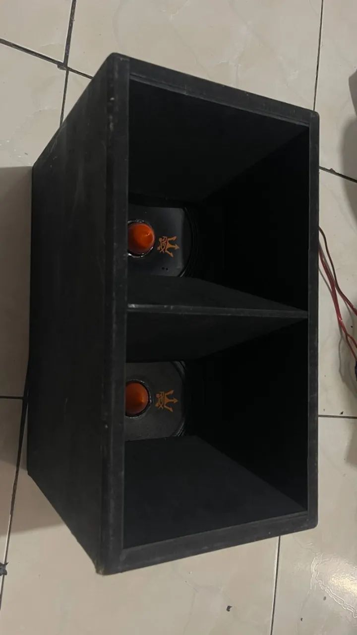 Par médio grave Rex 200w cada um 4oms + caixa dupla - Foto 3