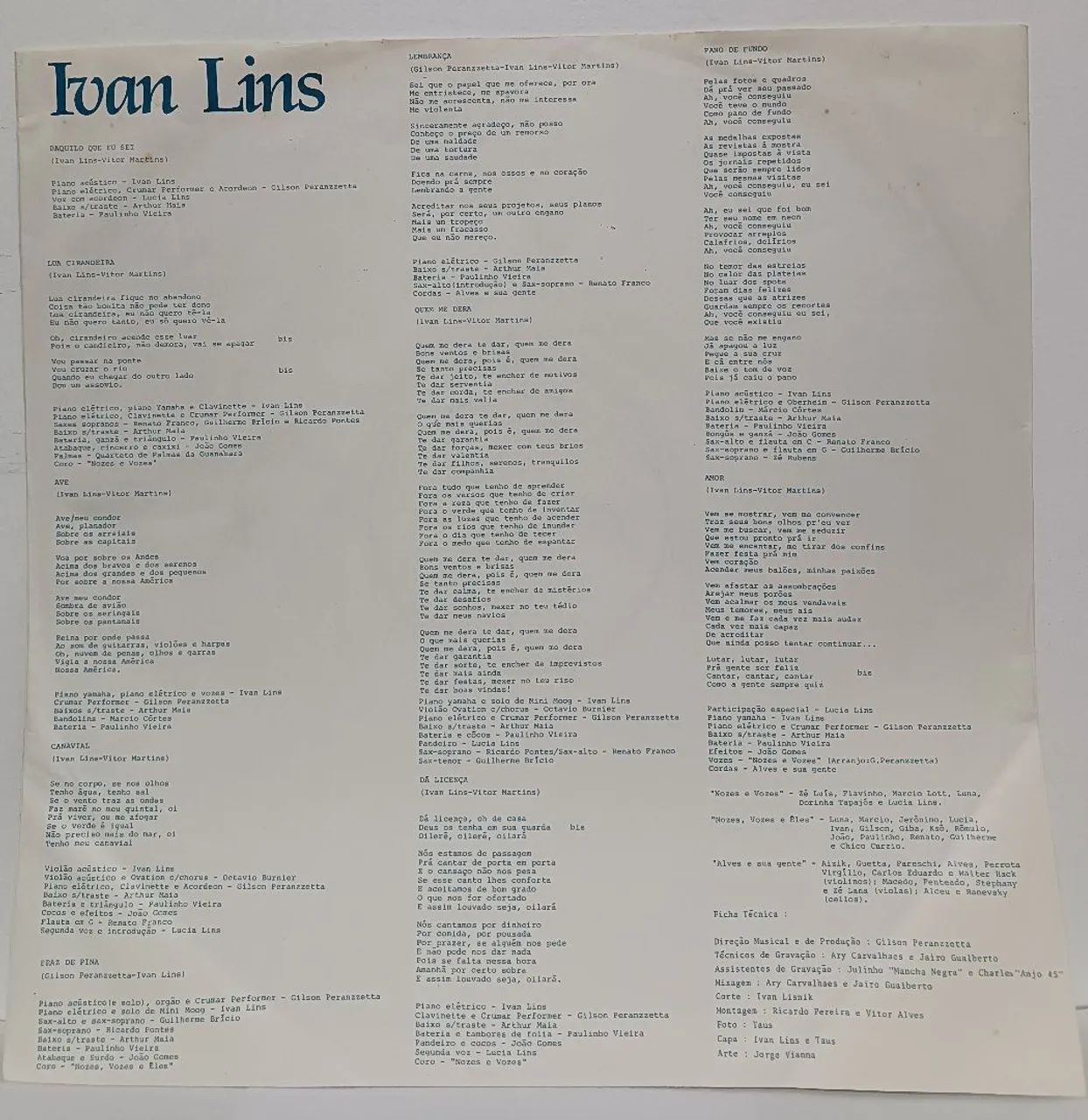 Ivan Lins daquilo que eu sei lp - Foto 5