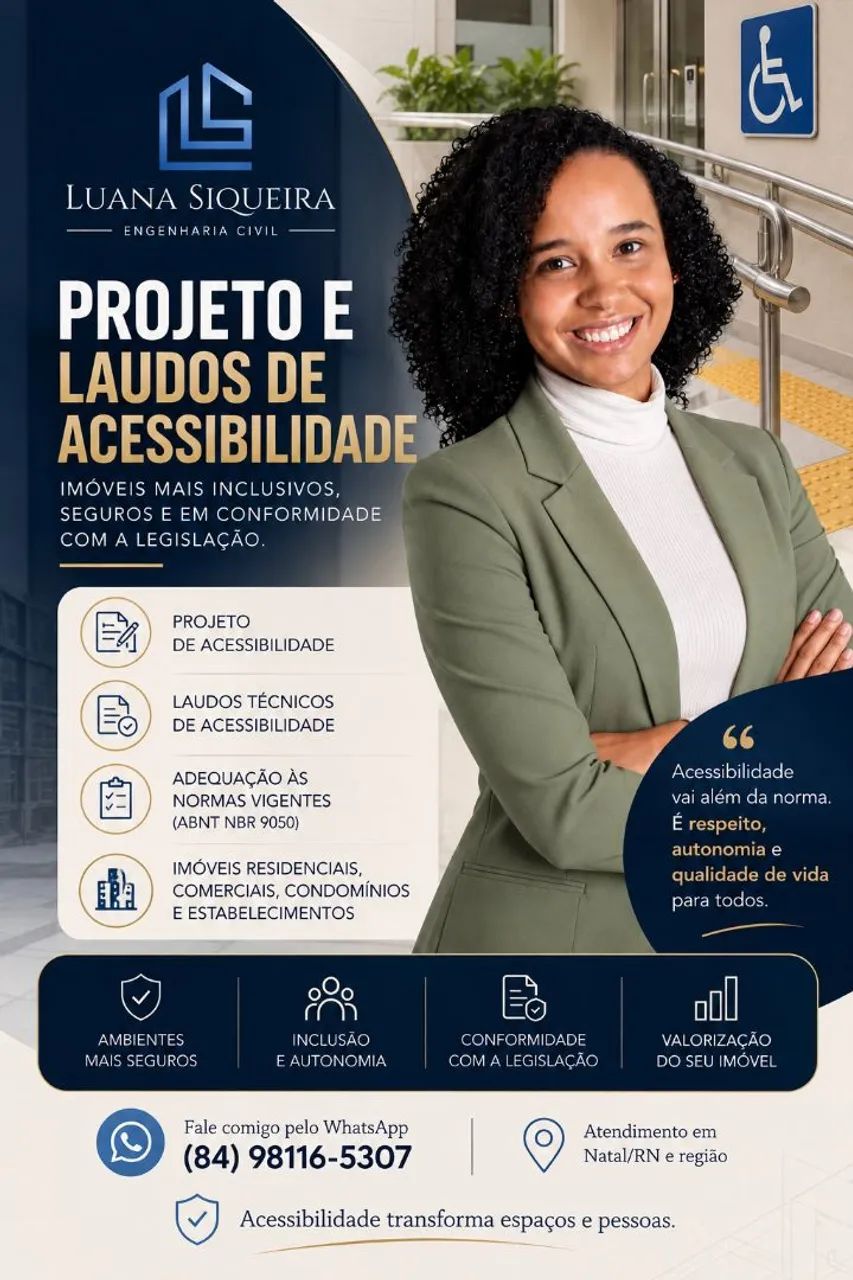 Projeto e Laudo de Acessibilidade em Natal/RN