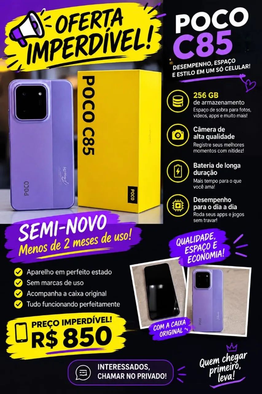 Celular POCO C85
