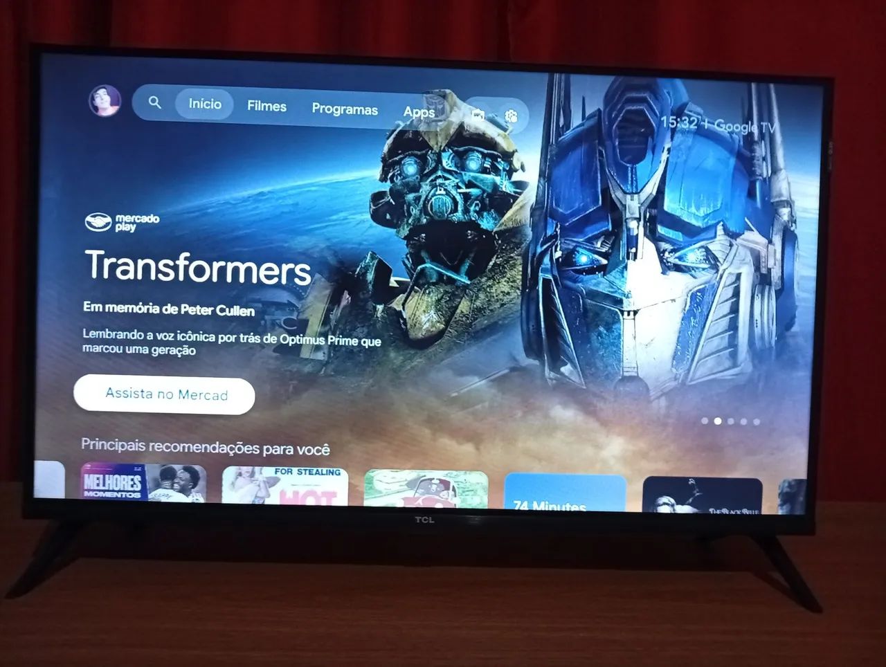 (PRA SAIR URGENTE ) Tv TCL 32 polegadas QLED ótima resolução , Impecável , ANDROID TV - Foto 4