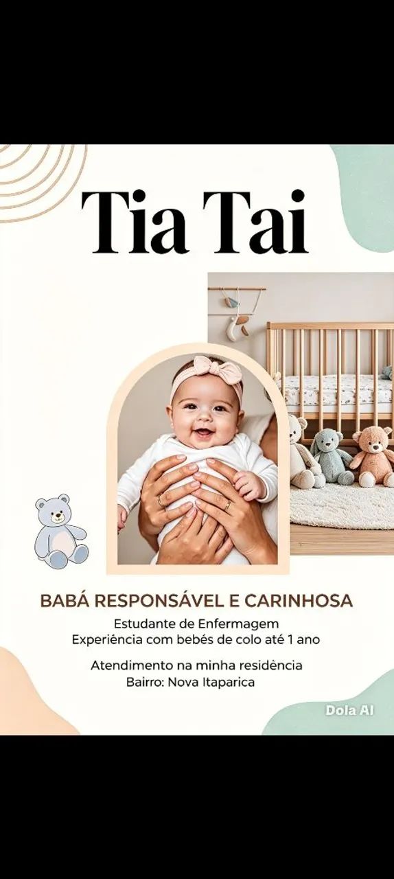 Baba Responsável carinhosa 