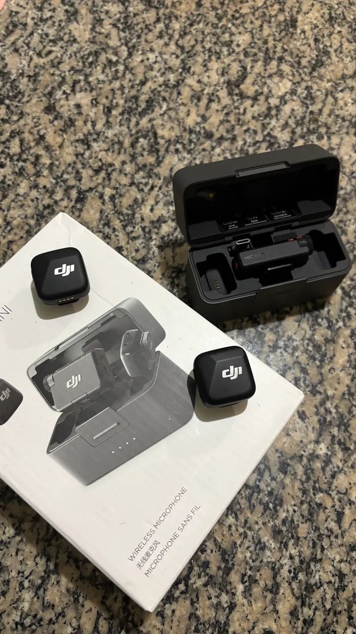 Microfone Sem Fio Original | DJI Mic Mini (2 microfones + 1 Receptor + Case)