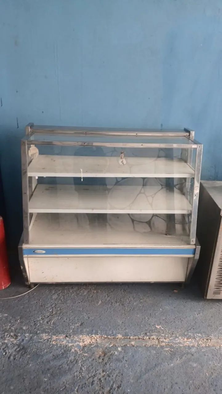 Balcão vitrine expositor seco 