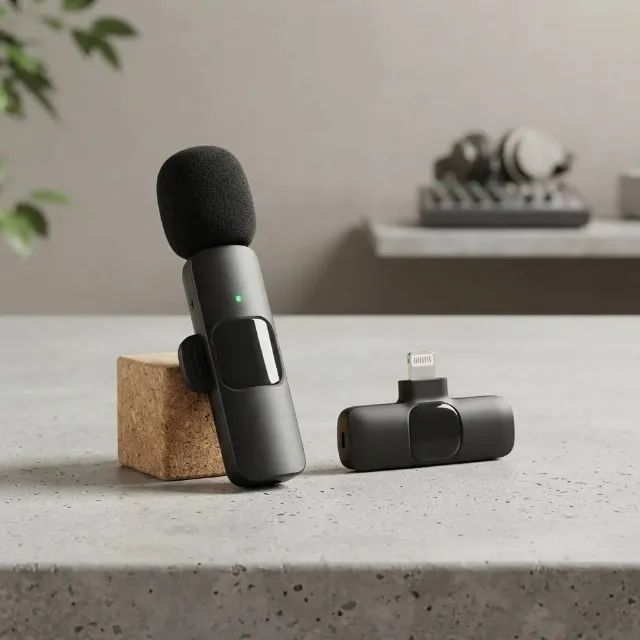 Microfone Lapela Wireless Sem Fio B-Max Android Tipo C - Foto 4