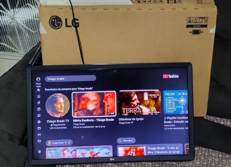 Vendo TV LG 32 polegadas smart completa com inteligência artificial Super Nova vários ap l