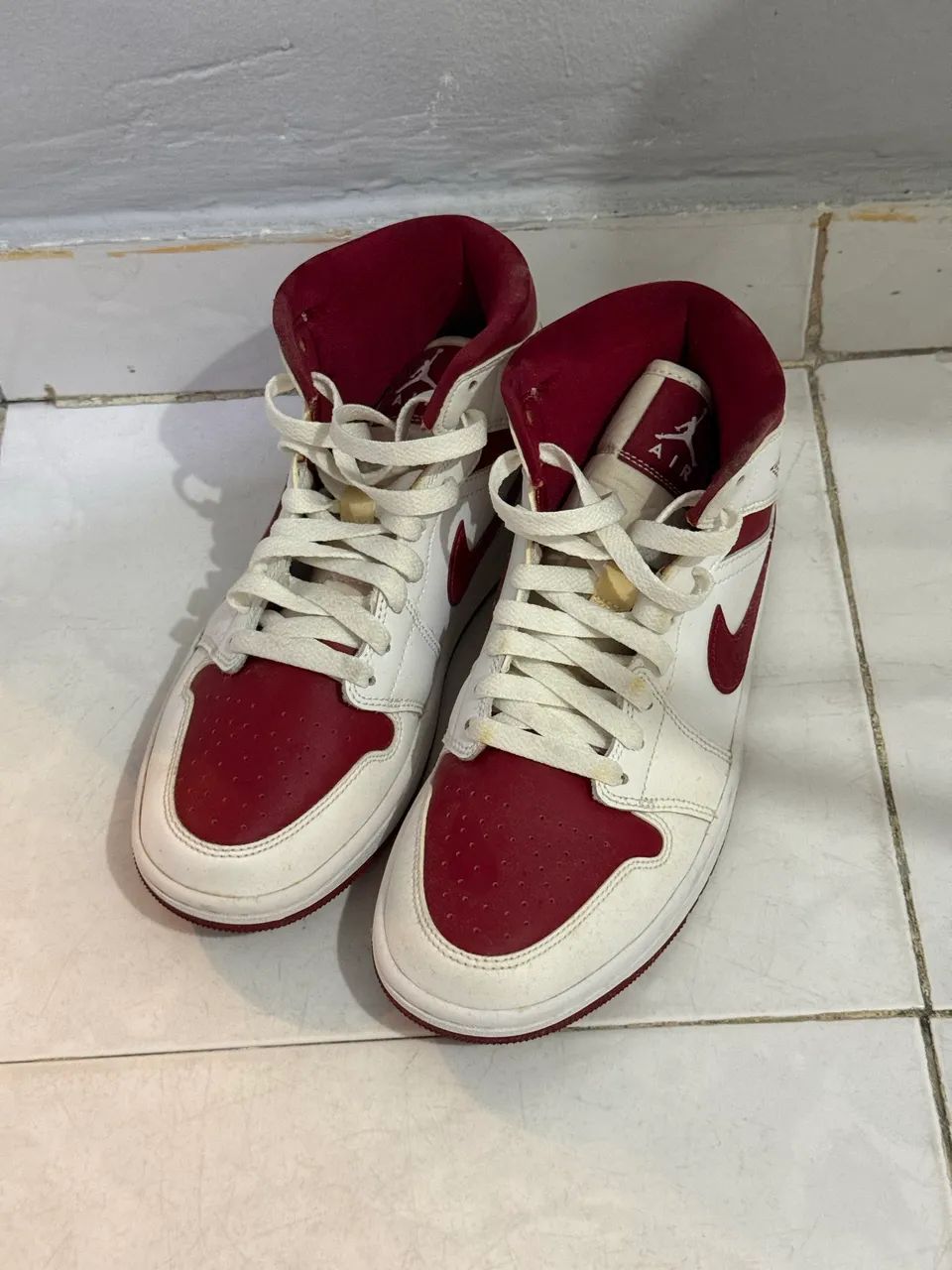 Jordan 1 Mid Vermelho - Foto 3