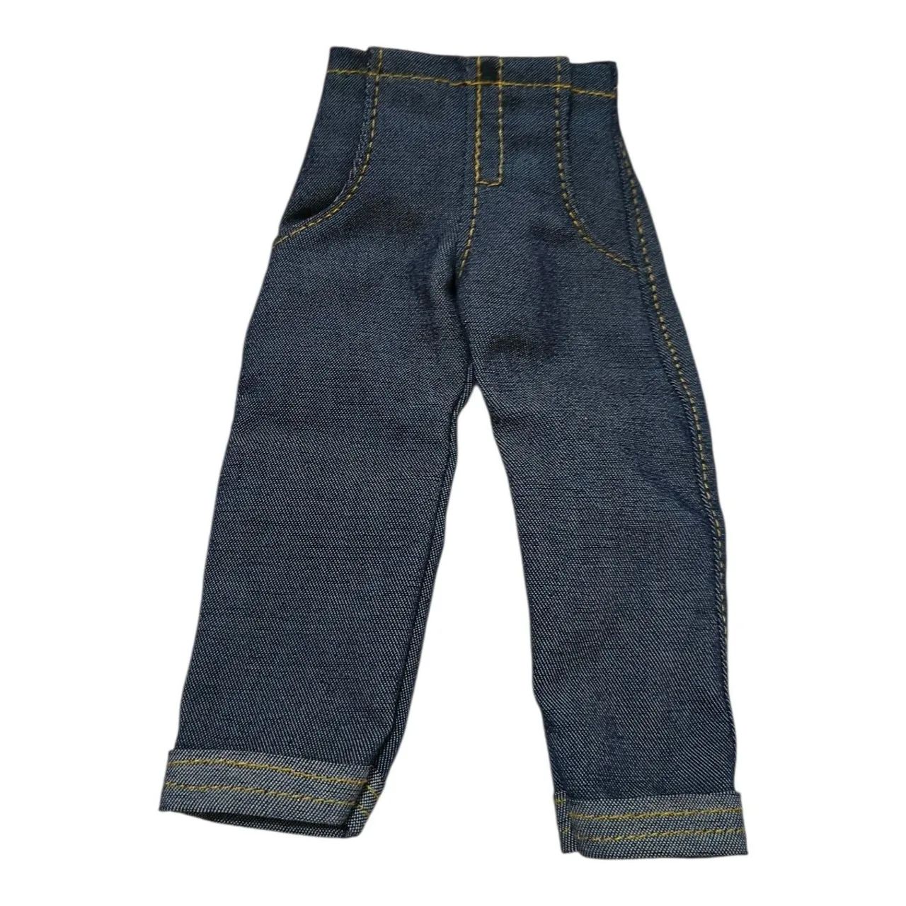 Calça jeans roupa para Barbie curvy