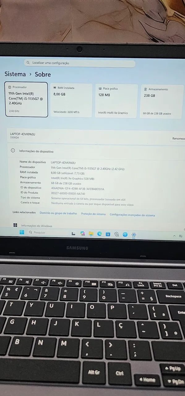 Notebook Samsung i5 de 11ª Geração  - Foto 2