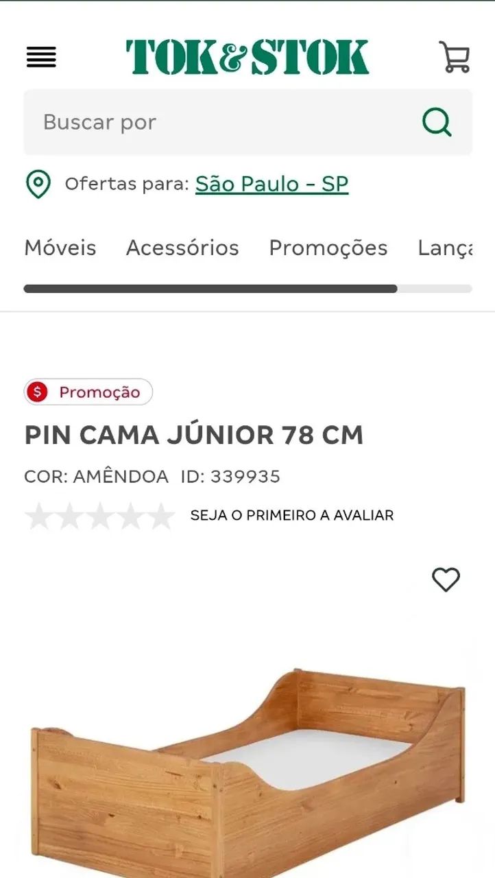 PIN CAMA JÚNIOR 78 CM - TOK STOK - Foto 2