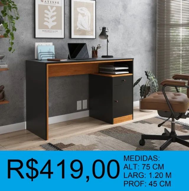 Escrivaninha lançamento de otima qualidade - a pronta entrega  - Foto 2