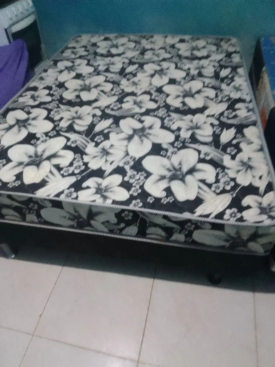 Cama box com base e colchão  - Foto 4