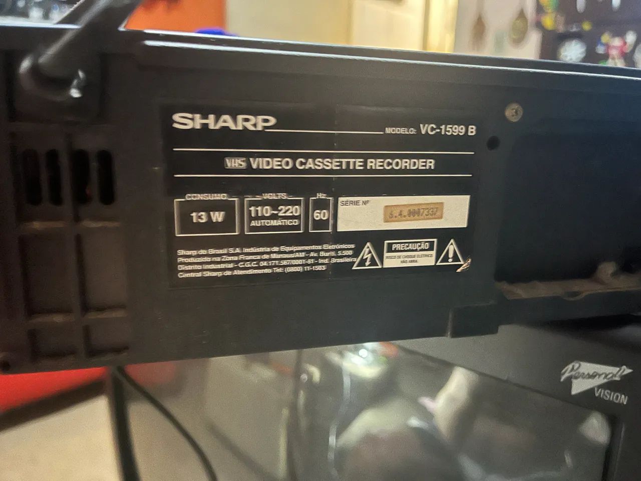 videocassete (VCR) da marca Sharp funcionando  - Foto 2