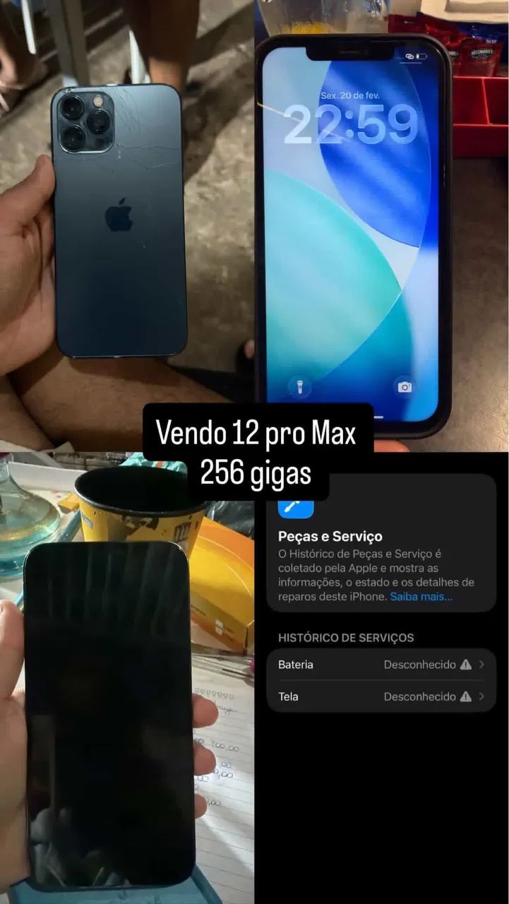 Vendo ou troco por outro iPhone de menor valor Celulares e  