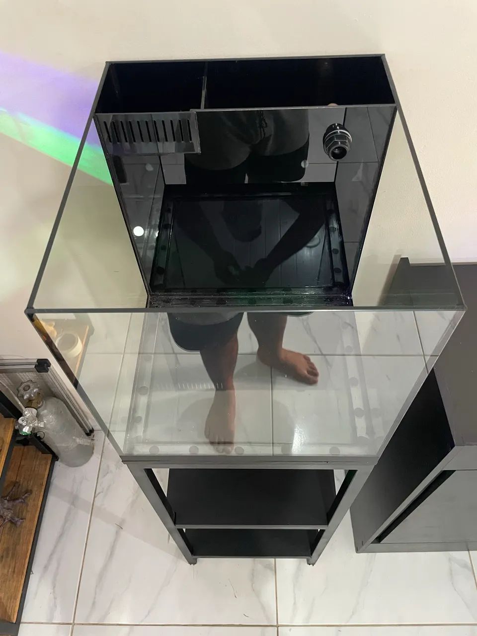 Aquario com sump traseiro+base de metalon - Foto 3