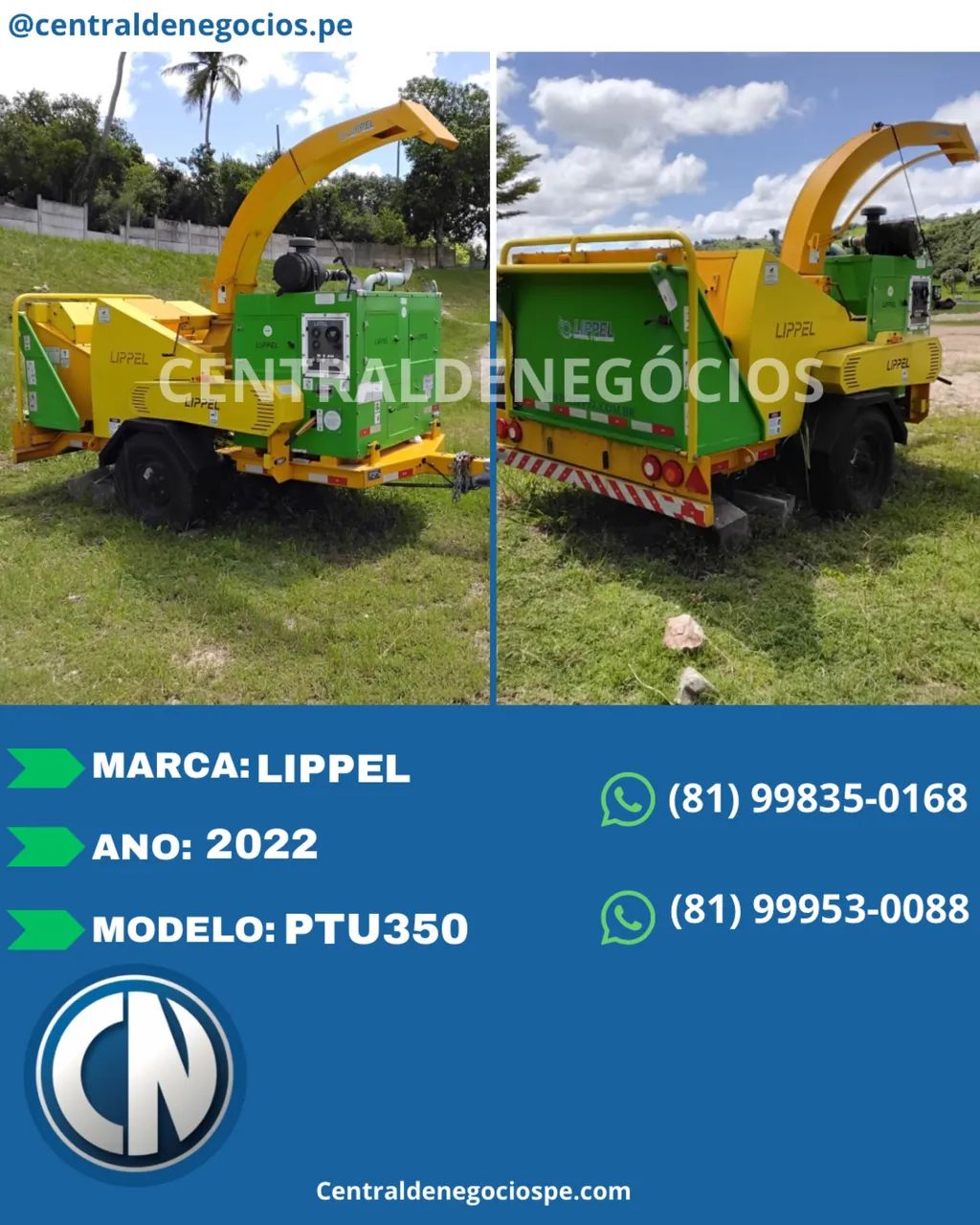 TRITURADOR DE GALHOS LIPPEL PTU350 - Foto 3
