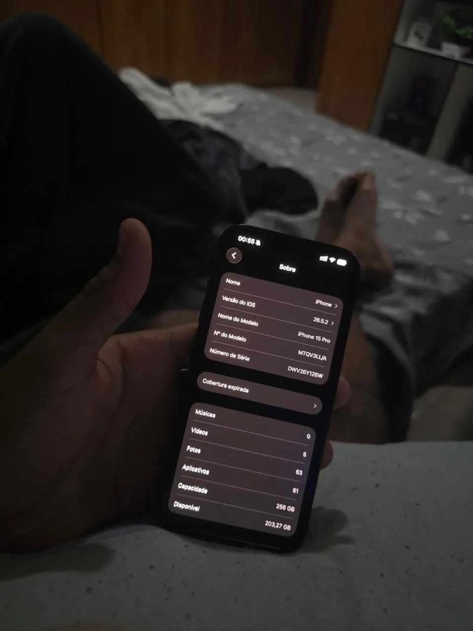 iPhone 15 pro 256GB - Cor azul - Foto 2