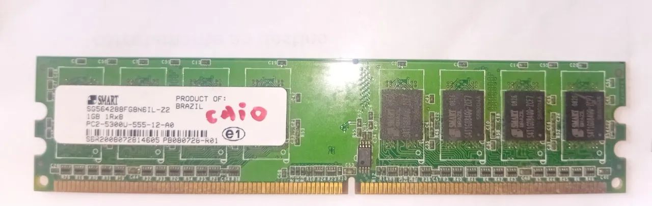 Memória RAM Smart 1 GB DDR2 Usada - Foto 2