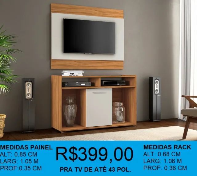 Home para tv até 43 polegadas - frete grátis