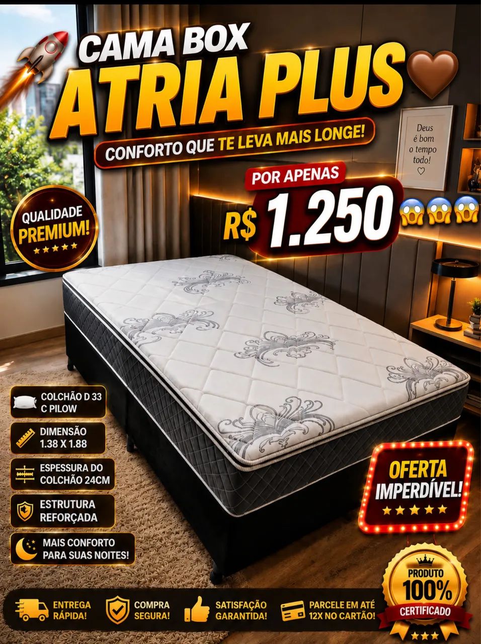 Cama Box Atria Plus