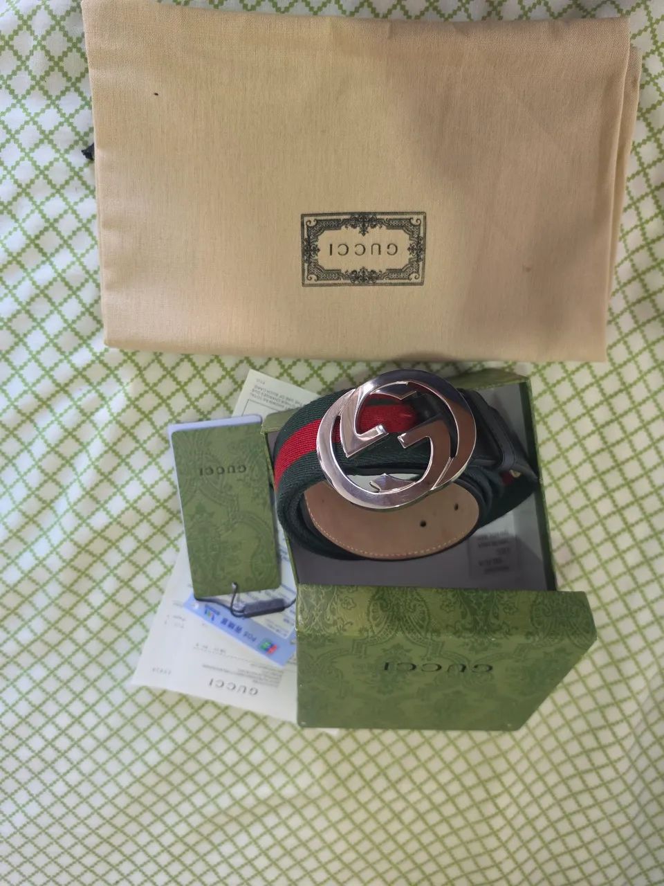 Cinto Gucci Masculino (Não Usado) - Foto 2