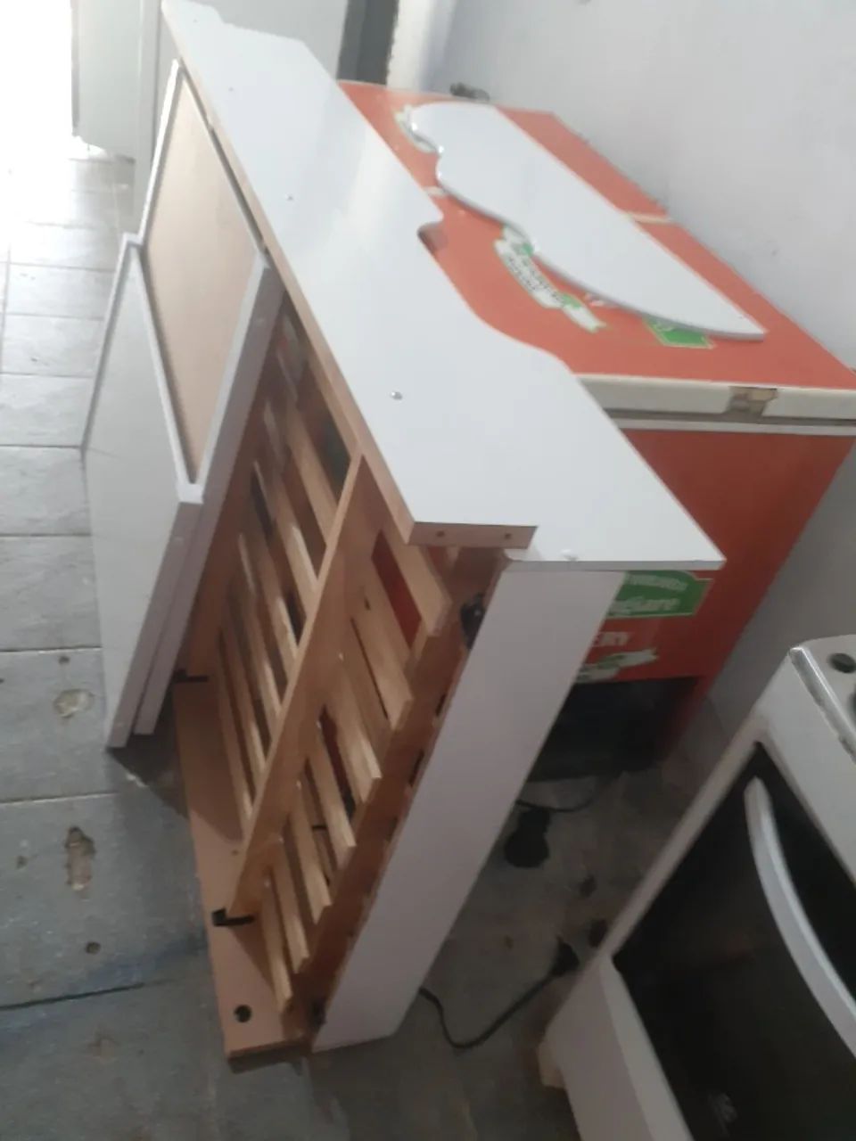 cama solteira com cama auxiliar branca completa - Foto 5