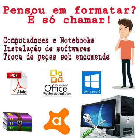 Formatação de PCs e notebooks