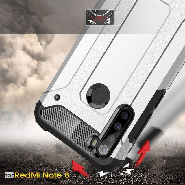 Capa De Celular Anti-impacto Preta Para Xiaomi Redmi Note 8 - Foto 3