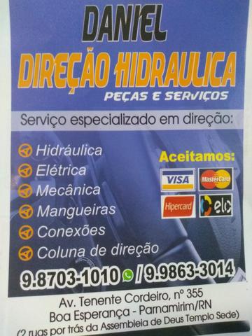 Serviço de direção elétrica e hidráulica, Daniel direção peças e serviços