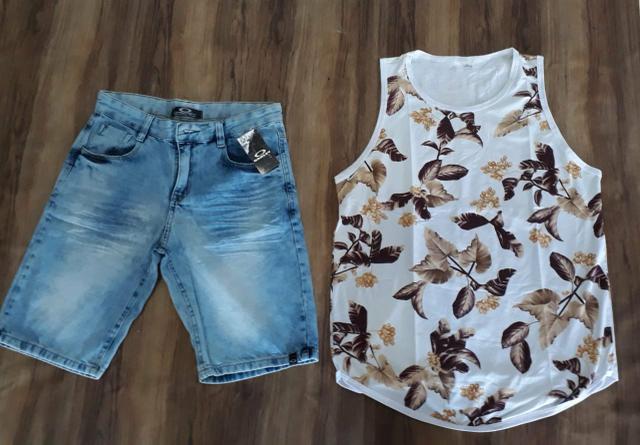 Regatas $30,00/ bermudas jeans $59,00