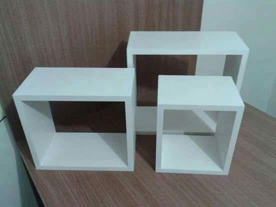 Nicho quadrado 03 pças 100%MDF - Foto 3