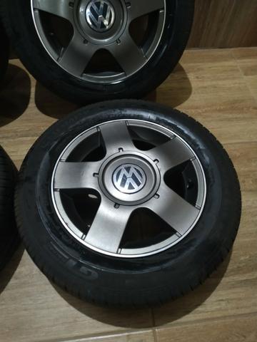 Rodas 14" com Pneus 185/65/14 86H Novos (Cartão 10X) - Foto 2