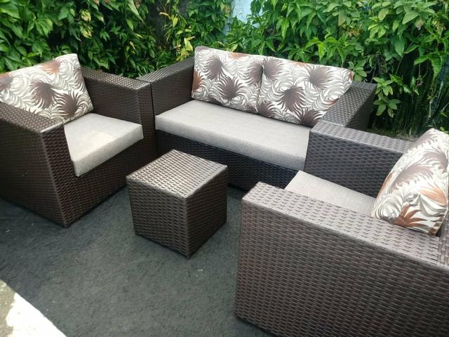 Conjunto de sofá 2 lugares em fibra sintética nova oferta - Foto 2