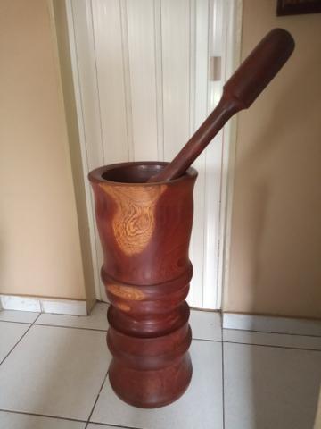 Socador madeira Pilão 75 cm altura