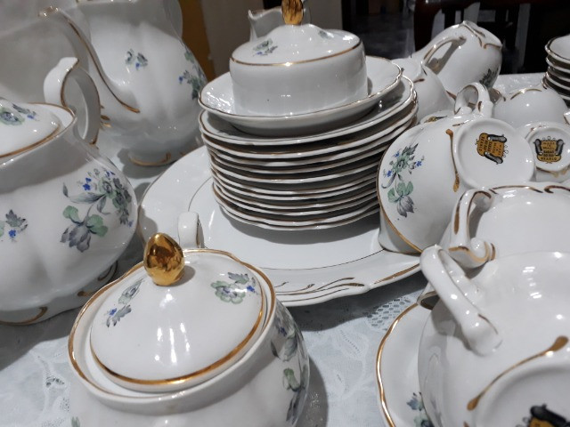 Jogo de café, chá e bolo Porcelana Barão do Rio Branco - Foto 4