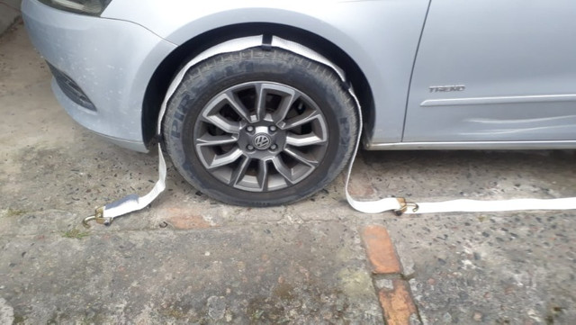 R$ 58 Cinta de fixação tipo cegonha, p/ serviços profissionais de amarração de automóveis - Foto 12