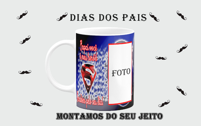 Caneca Porcelana Dia dos Pais - Foto 3