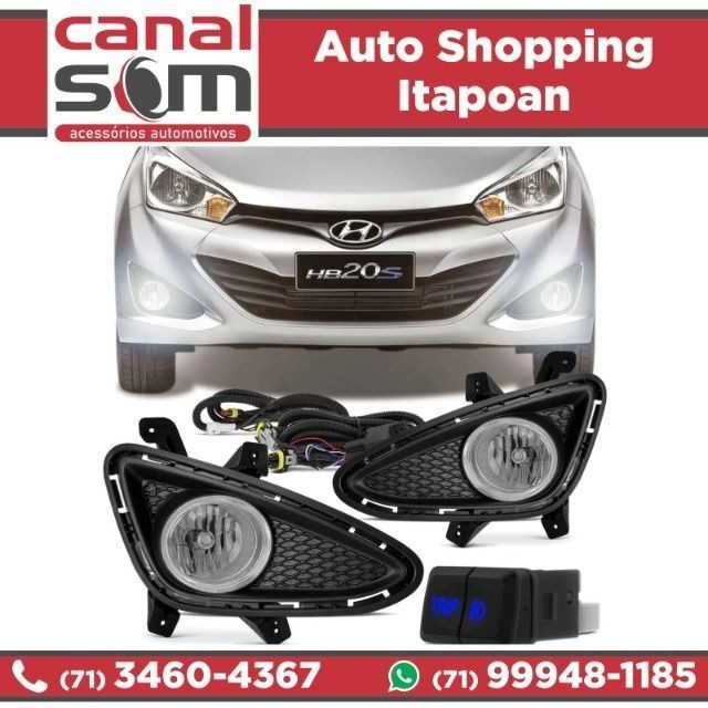 Kit Farol de Milha Novo HB20/HB20S 2016 Original instalado na Canal Som - Foto 3