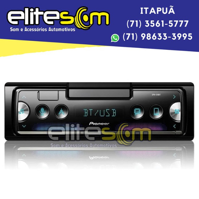 Aparelho Pioneer Sph-c10bt Smartphone Bluetooth Smart Sync instalado na Elite Som - Foto 8