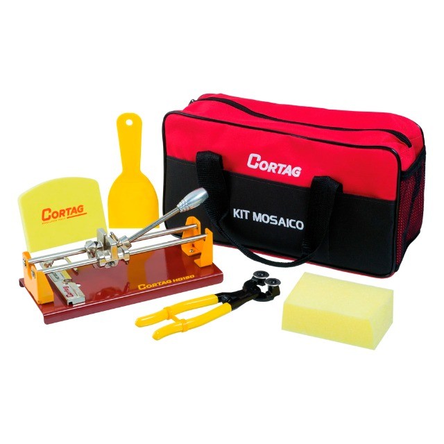 Jogo Cortador De Pisos E Azulejos Kit Mosaico 150mm com 6 Peças Cortag - Foto 3