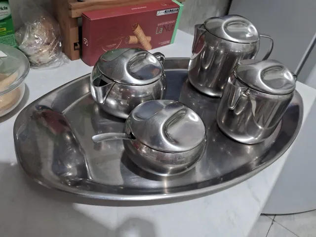 Jogo de cha inox  +49 anúncios na OLX Brasil