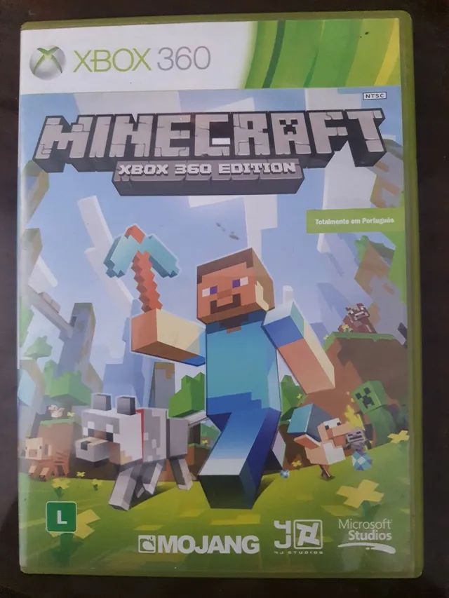 Jogo Minecraft Xbox 360 Usado Original Midia Fisica