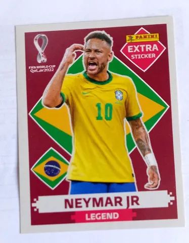 Figurinhas Copa 2022 Qatar Legends - 8 Un + Neymar Bronze